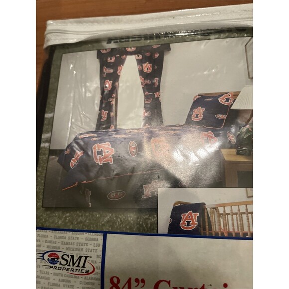 Auburn Tigers Curtain 2-Piece Matching Panel Set 63" 0r 84" Multicolor - Picture 3 of 16